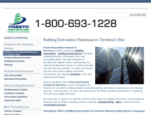 Tablet Screenshot of buildingmaintenancecleveland.com